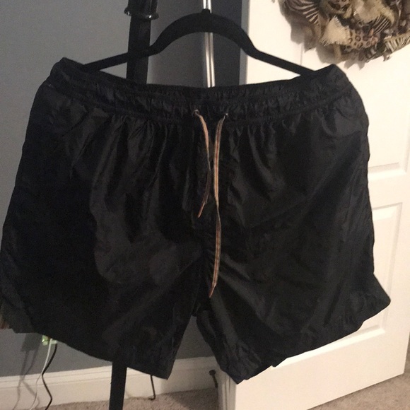 black burberry swim trunks